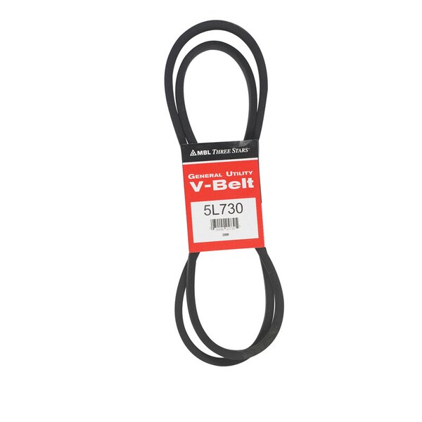 Mbl Mitsuboshi FHP General Utility V-Belt 0.63 in. W X 73 in. L For Fractional Horsepower Motors 5L730A - main